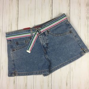Juniors Levi’s Stretch Super Low Jean Shorts